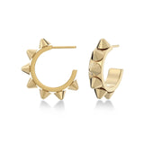 Peak Creole Earrings Small Gold