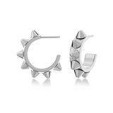 Peak Creole Earrings Small Steel