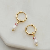 Vivian Huggie Drop - Earring