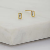 Lily Stud Earring - 925 Sterling Silver - Gold