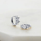 Portia Crystal Huggie Earring
