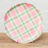 Side Plate - Pink & Green Gingham