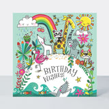 Animals Birthday Wishes Jigsaw Card