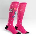 Unicorn Vs Narwhal knee high sock