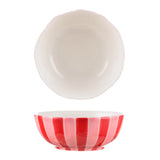 Medium Bowl - Pink and red stripe
