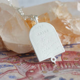 Aries Zodiac Necklace - Silver