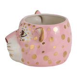 Ceramic Planter - Cheetah Head