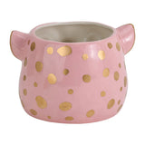 Ceramic Planter - Cheetah Head