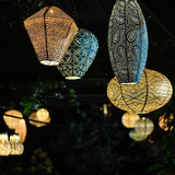 Outdoor LED Solar Lantern - Long Oval 20cm