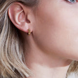Peak Hoops Mini Gold