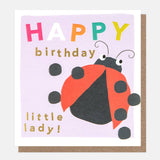 Happy Birthday Little Lady - Card