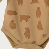Organic Cotton Long Sleeve Bodysuit - Chubby Bear
