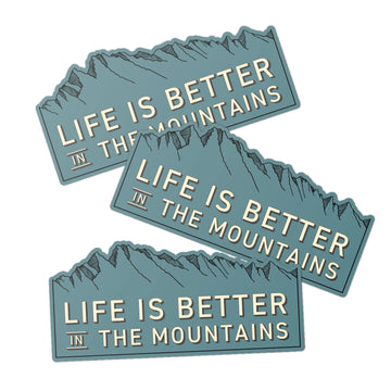 Life Is Better Stickers - Blue