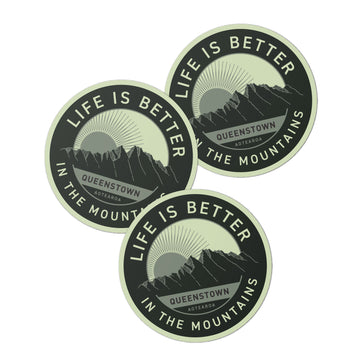 Life Is Better Stickers - Green