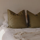Organic Euro Pillowcase - Olive