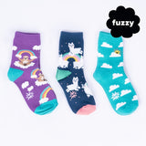 Sloth Dreams Kids Crew Socks Pack of 3 - Junior - Ages 7 - 10