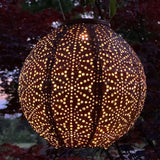 Outdoor LED Solar Lantern - Round 20cm