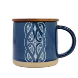 Glazed Ceramic Mug - Miriama Grace Smith - Navy