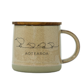 Glazed Ceramic Mug - Kiwi