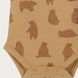 Organic Cotton Singlet Bodysuit - Chubby Bear