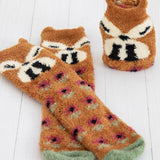 Socks Cozy Rust Fox