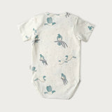 Organic Cotton Short Sleeve Bodysuit NZ Forest