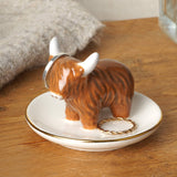 Bramble Farm Highland Cow Trinket Dish
