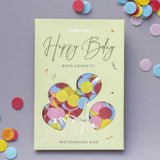 Bath Confetti Card - Happy B-Day