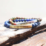 Green Opal Gemstone Bracelet – Kia kaha & carry on