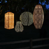 Outdoor LED Solar Lantern - Round 30cm