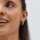 Peak Creole Earrings Small Steel