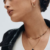 Peak Creole Earrings Small Gold