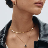 Peak Creole Earrings Small Gold