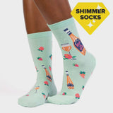 Women's Crew Socks - Rose All Day