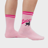 Women's Crew Socks -Bad ass Cat