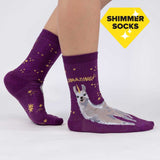 Women's Crew Socks - Llamazing
