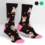Womens Crew Sock - Pugasus