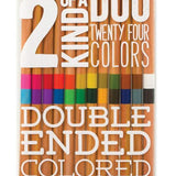Double Ended Colour Pencils - Set Of 12