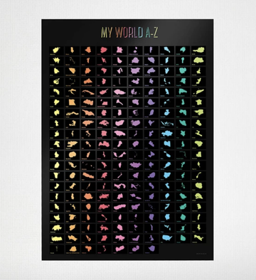 Awesome Maps Original / The world A-Z / Scratch Edition