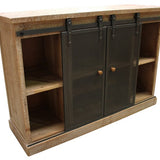 Buffet Wine Cabinet W/ Metal Sliding Doors