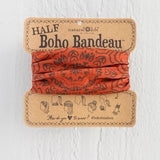 Boho Half Bandeau - Rust Cocoa Mandala