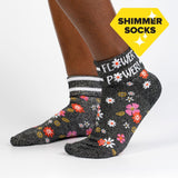 Female Crew Socks - Flower Power
