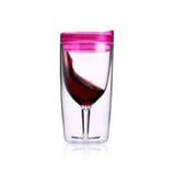Spill-proof Wine Sippy Cup - Ruby Pink