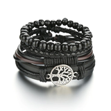 Mens Leather Bracelet Set 2