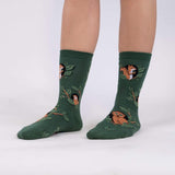 Women's Crew Socks - Woodland Watchers