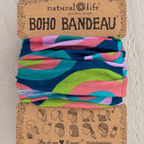 Boho Bandeau Blue Circles