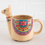 Folk Mug - Llama Art