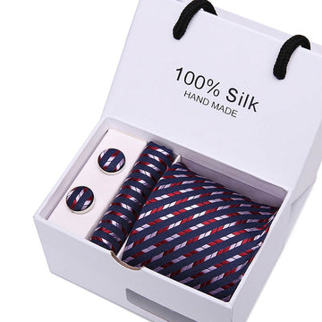 100% Silk Tie / Pocket Square & cufflink set SB37