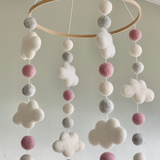 Baby Mobile Cloud - Soft Pink