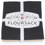 Black Oyster White Set of 3 - Floursack Tea Towel
